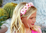 Pink Mini Rose Flower Crown