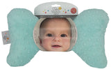 Aqua Minky Baby Elephant Ears Headrest Pillow