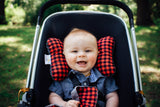 Buffalo Plaid Baby Elephant Ears Headrest Pillow