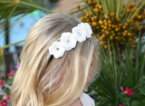 Black & Cream Mini Rose Flower Crown