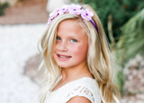 Purple Mini Rose Flower Crown
