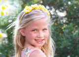 Yellow Mini Rose Flower Crown