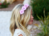 Purple Mini Rose Flower Crown