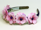 Purple Mini Rose Flower Crown