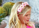 Pink Mini Rose Flower Crown