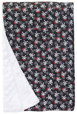 Crossbones Baby Elephant Ears Blanket