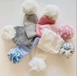 Newborn Pom-Pom Hospital Hats