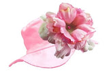 Pale Pink Sun Hat with Pale Pink Large Peony