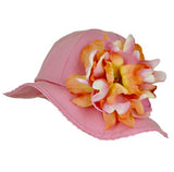Candy Pink Stella Sun Hat with Peony