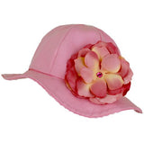 Candy Pink Stella Sun Hat with Rose
