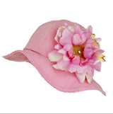 Candy Pink Stella Sun Hat with Peony