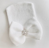 Hospital Hat with Rhinestone Bow