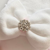 Hospital Hat with Rhinestone Bow