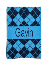 ARGYLE & NAME BLANKET