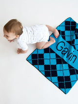 ARGYLE & NAME BLANKET