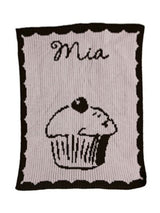 CUPCAKE & NAME STROLLER BLANKET