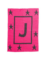 FLOATING STARS & INITIAL STROLLER BLANKET