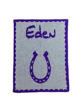 HORSESHOE & NAME STROLLER BLANKET