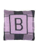 BUFFALO CHECK & INITIAL PILLOW