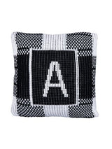 BUFFALO CHECK & INITIAL PILLOW