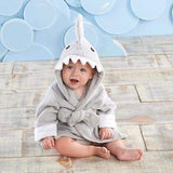 Let The Fin Begin Gray Shark Robe (0-9m) (Personalization Available)