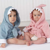 Let the Fin Begin Pink Shark Robe (0-9m) (Personalization Available)
