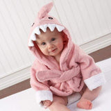 Let the Fin Begin Pink Shark Robe (0-9m) (Personalization Available)