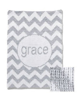 METALLIC CHEVRON BLANKET