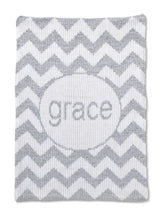 METALLIC CHEVRON STROLLER BLANKET