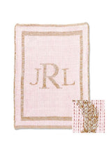 METALLIC CLASSIC MONOGRAM BLANKET