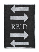 METALLIC DOUBLE ARROW STROLLER BLANKET