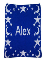 METALLIC NIGHT TIME SKY & NAME BLANKET