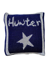 METALLIC SINGLE STAR & NAME PILLOW