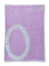 METALLIC SLANTED LARGE LETTER STROLLER BLANKET