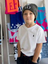 METALLIC DOUBLE ARROW HAT - REGULAR OR EARFLAP