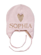 METALLIC SINGLE HEART HAT - REGULAR OR EARFLAP