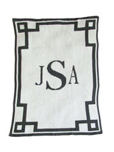 MONOGRAM & SCROLL STROLLER BLANKET