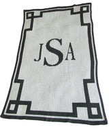 MONOGRAM & SCROLL BLANKET