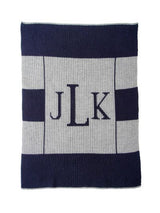 MULTI STRIPE MONOGRAM BLANKET