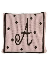 PRECIOUS POLKA DOT & INITIAL PILLOW