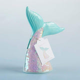 Reversible Sequin Mermaid Tail Porcelain Bank