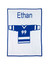 SPORTS JERSEY NAME & NUMBER STROLLER BLANKET