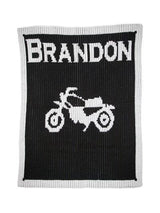 VINTAGE MOTORCYCLE STROLLER BLANKET
