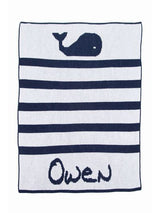 WHALES & STRIPES BLANKET