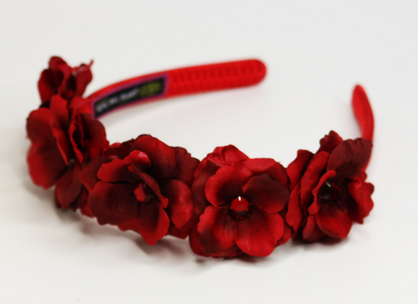 Red Mini Rose Flower Crown
