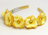 Yellow Mini Rose Flower Crown