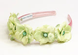 Green Mini Rose Flower Crown