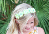 Green Mini Rose Flower Crown