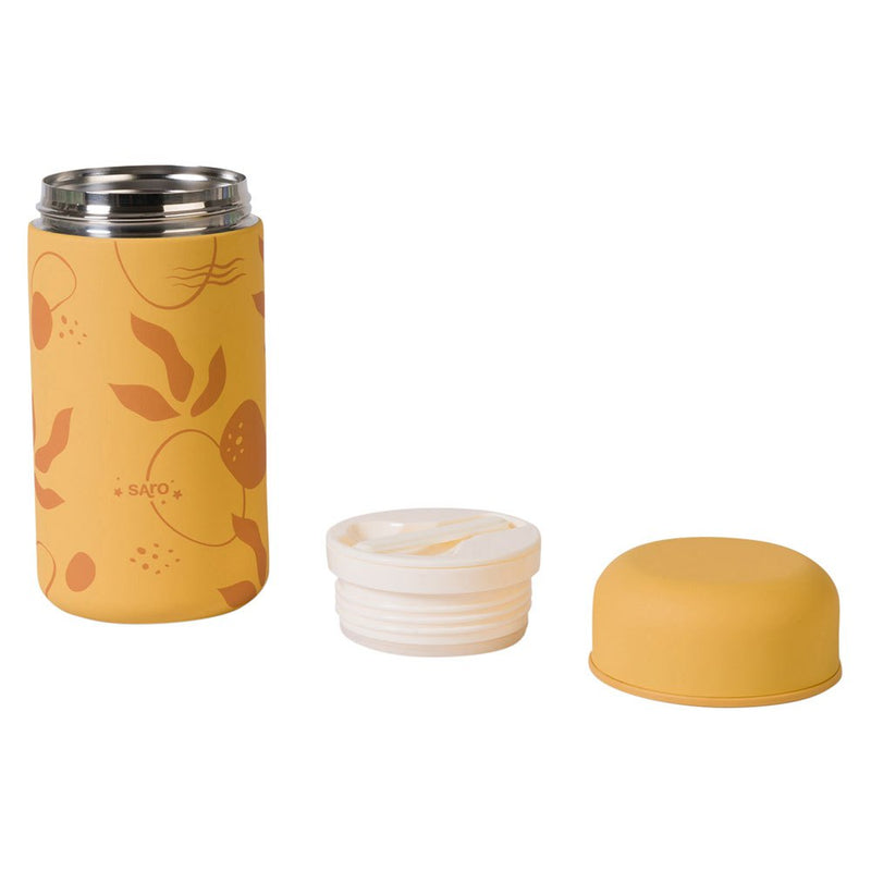 Kalencom Saro Food Flask Thermos with Spoom 500ml - Mustard
