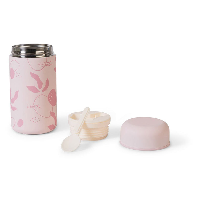 Kalencom Saro Food Flask Thermos with Spoom 500ml - Pink